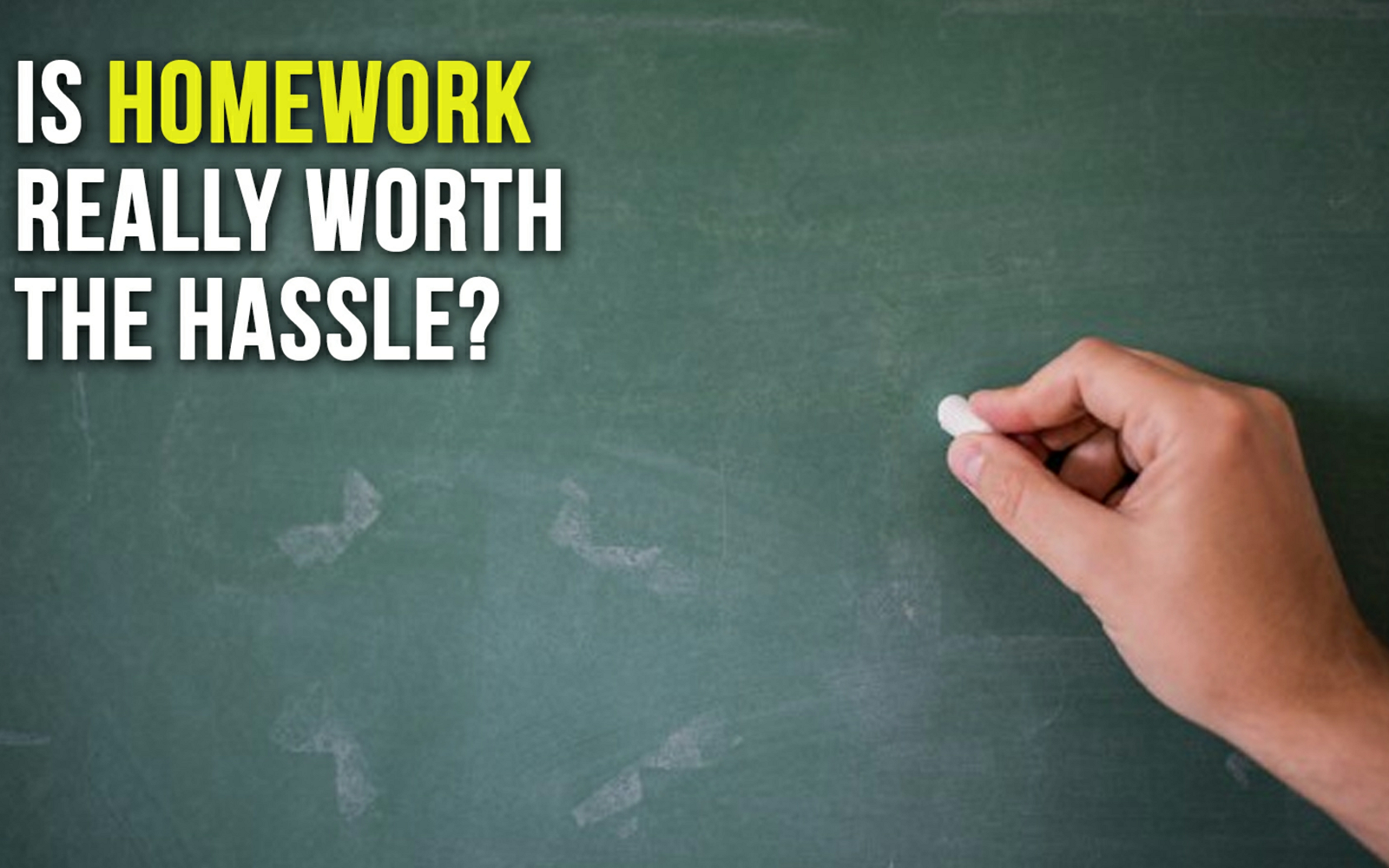 Is homework really worth the hassle?