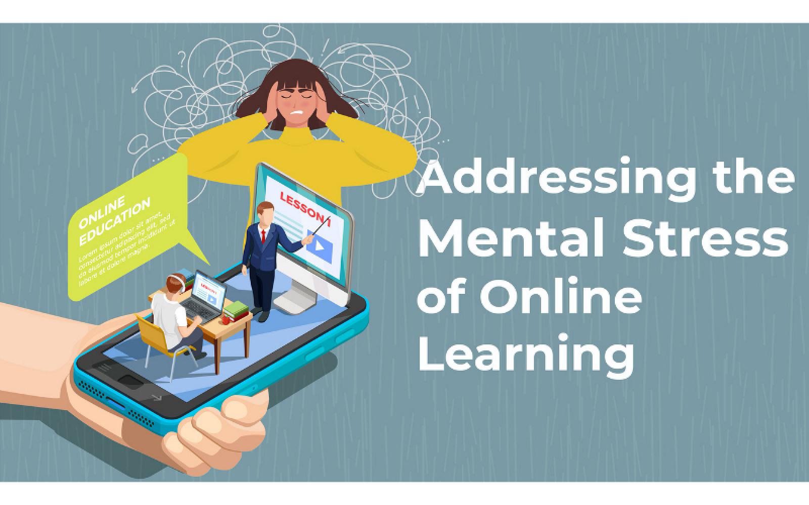 Addressing the mental stress of online learning